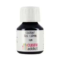 CUISINEADDICT Colorant Alimentaire Naturel Rose E120 Liquide 58 ml* Colorants Alimentaires