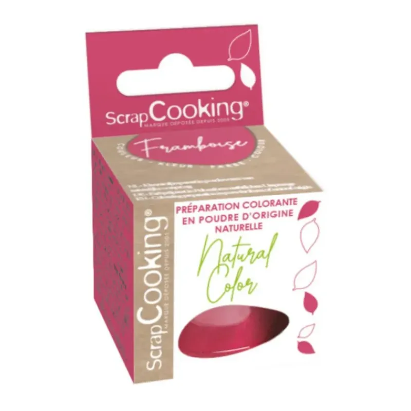 SCRAPCOOKING Colorant Alimentaire Naturel en Poudre Rouge Framboise 10g* Colorants Alimentaires