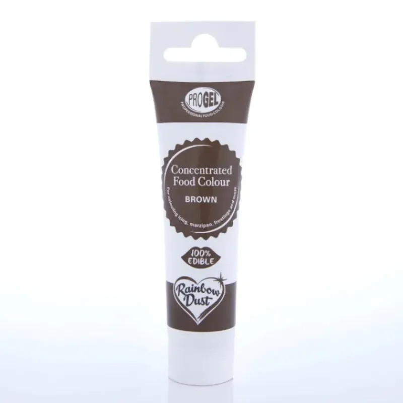 RAINBOW DUST Colorant Alimentaire ProGel Brun 25g* Colorants Alimentaires
