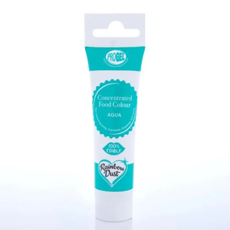 RAINBOW DUST Colorant Alimentaire ProGel Bleu Aqua 25g* Colorants Alimentaires