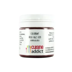 CUISINEADDICT Colorant alimentaire Rose E162/E120 Poudre Hydrosoluble 25 g* Colorants Alimentaires