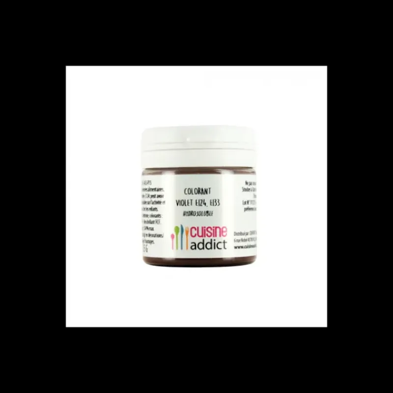 CUISINEADDICT Colorant alimentaire Violet E124/E133 25g Poudre Hydrosoluble* Colorants Alimentaires
