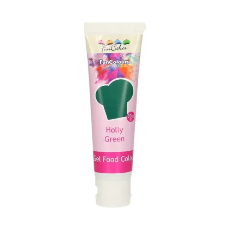FUNCAKES Colorant gel alimentaire Vert houx 30 g* Colorants Alimentaires