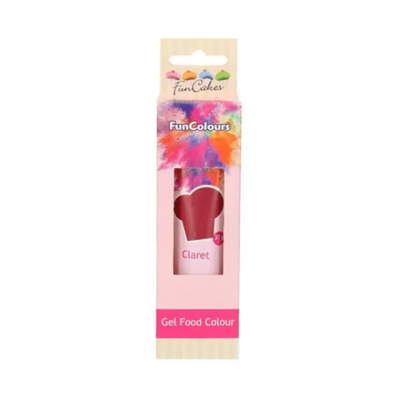 FUNCAKES Colorant gel alimentaire Rouge bordeaux 30 g* Colorants Alimentaires