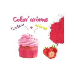 SCRAPCOOKING Color'Arôme Rose / Fraise 10g* Arômes Alimentaires