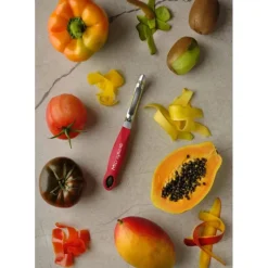 MICROPLANE Économe à Lame Dentelée Specialty Rouge* Eplucheurs, Dénoyauteur