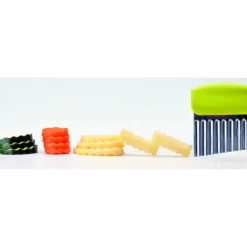 IBILI Coupe Légume Inox Ondulé Vert 8 cm x H 10 cm* Coupe Légumes