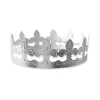 CUISINEADDICT Couronne de Roi Argent x100* Décoration Gâteau