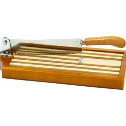 MALLARD FERRIERE Couteau à pain sur socle bois verni 25 cm* Couteau À Pain