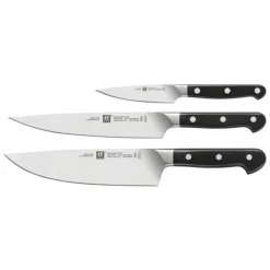 ZWILLING Couteau D'office 10 cm, Couteau de Chef 20 cm et Couteau Tranchelard 20 cm PRO* Couteau D'office