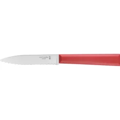 OPINEL Couteau d'Office 10 cm Cranté Rouge Les Essentiels +* Couteau D'office