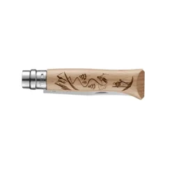 OPINEL Couteau N°8 Gravure Ski Sport* Couverts