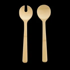 PEBBLY Couverts à Salade en Bambou 27 cm* Couverts