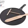 CHASSEUR Crêpière Fonte Émaillée 30 cm Noir avec Accessoires* Poêles