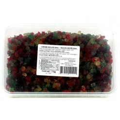 CUISINEADDICT Cubes de Fruits Confits tricolores 1kg* Fruits Confits