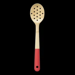 PEBBLY Cuillère de Cuisine Ajourée Bambou 30 cm Rouge* Maryses Et Cuillères