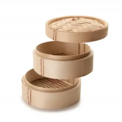 IBILI Cuiseur Vapeur Bambou Ø 20 cm x H 23 cm* Cuiseur Vapeur