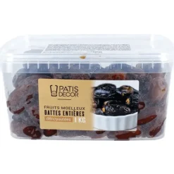 PATISDECOR Dattes Dénoyautées Entières 1 kg Patisdécor* Fruits Secs