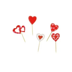 PATISDECOR Décor Cœurs sur Pic (x50) Patisdécor* Décoration Gâteau