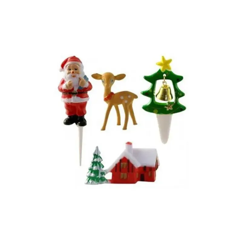 SCRAPCOOKING Décorations de bûches de Noël (x4)* Décoration Gâteau