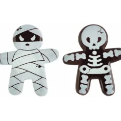 FLORENSUC Décors en Chocolat Momie et Squelette 3,5 x 4 cm (x144)* Décoration Comestible