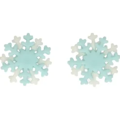 FUNCAKES Décors en Pâte à Sucre Flocons de Neige (x12)* Décoration Comestible