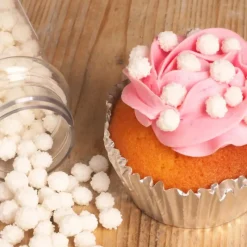 FUNCAKES Décors en Sucre Mimosa Blanc 45g* Décoration Comestible