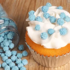 FUNCAKES Décors en Sucre Mimosa Bleu 45g* Décoration Comestible