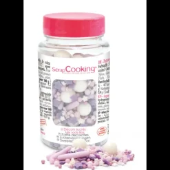 SCRAPCOOKING Décors en Sucre Mélange Rods Lilas 70 g* Décoration Comestible