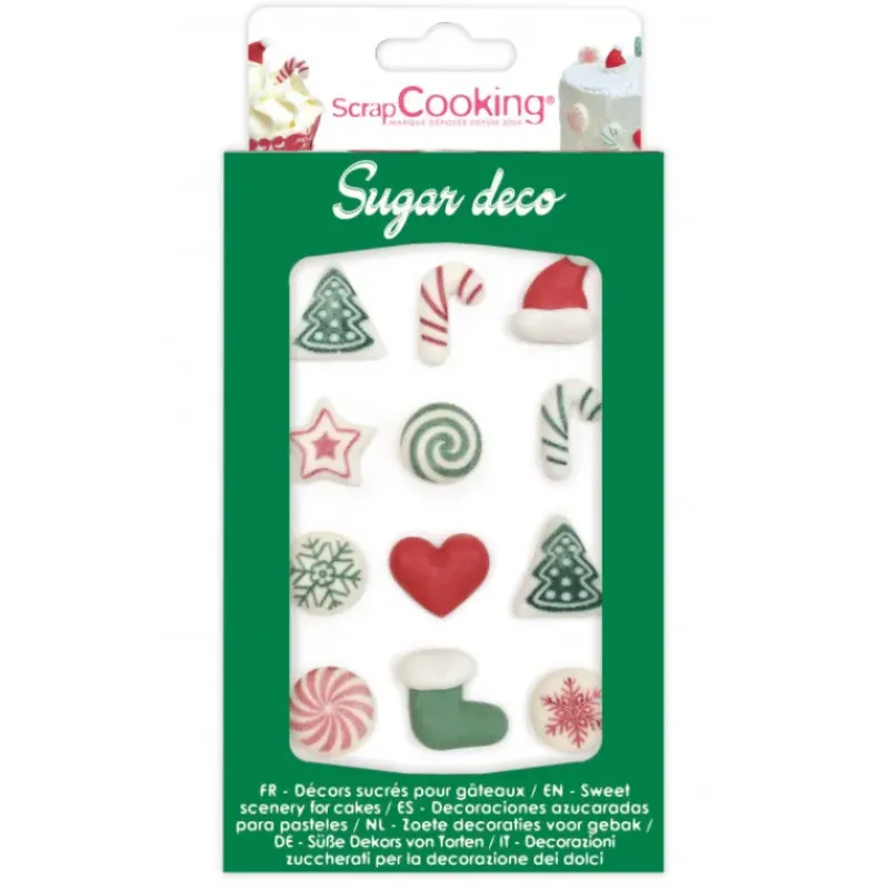 SCRAPCOOKING Décors en Sucre Noël (x12)* Décoration Comestible