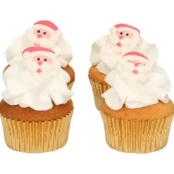 FUNCAKES Décors en Sucre Père Noël (x8)* Décoration Comestible