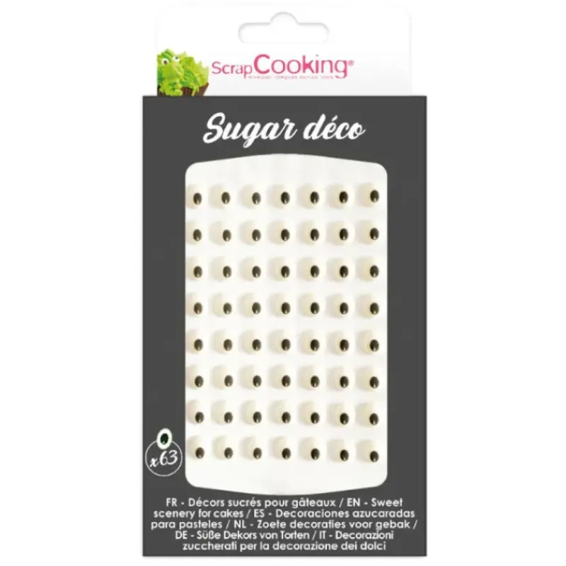 SCRAPCOOKING Décors en Sucre Yeux 10 g (x63)* Décoration Comestible