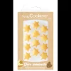 SCRAPCOOKING Décors Pâte d'Amande Etoiles Dorées (x6)* Décoration Comestible