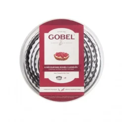 GOBEL Découpoirs Ronds cannelés inox (boite de 8)* Emporte Pièce - Découpoir Pâtisserie