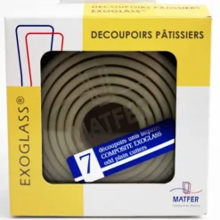 MATFER Découpoirs ronds unis impairs Exoglass (Boîte de 7)* Emporte Pièce - Découpoir Pâtisserie