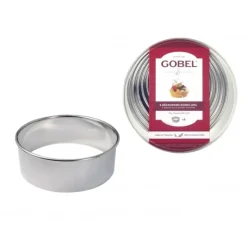 GOBEL Découpoirs Ronds unis inox (boite de 8)* Emporte Pièce - Découpoir Pâtisserie