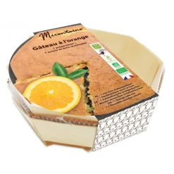 MIRONTAINE DLUO Courte Préparation Bio Gâteau à l'Orange + Moule en Bois* Produits Bio|Préparation Pâtisserie
