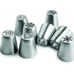 IBILI Douilles Russes Décors Noël Ø 2,4 cm (x8)* Douilles Pâtisserie