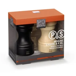 PEUGEOT Duo Moulin à Poivre et à Sel Bistro 10 cm Chocolat et Naturel* Moulin