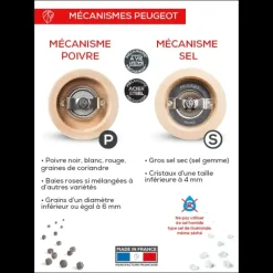 PEUGEOT Duo Moulin à Poivre et Sel Tahiti Feu 15 cm* Moulin