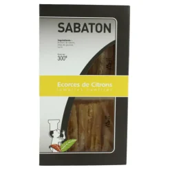 SABATON Ecorces Citron Confit en Lamelles 150 g (x2)* Fruits Confits