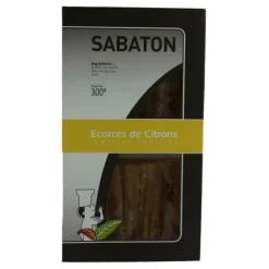 SABATON Ecorces Citron Confit en Lamelles 150 g (x2)* Fruits Confits