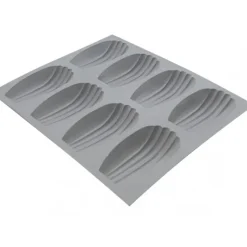 DE BUYER Elastomoule Madeleine - 8 empreintes 21 x 17,6 cm - Silicone* Moule Silicone|Moules À Gâteaux