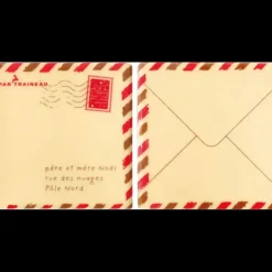 FLORENSUC Embout de Bûche Lettre au Père Noël 8 cm Décor en Chocolat (x42)* Décoration Comestible