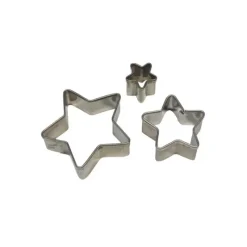 PME Emporte Pièce Etoile en inox (x3)* Emporte Pièce - Découpoir Pâtisserie