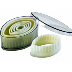 MALLARD FERRIERE Emporte Pièce Ovale cannelé Polyglass (x7)* Emporte Pièce - Découpoir Pâtisserie