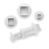 IBILI Emporte-Pièce avec Poussoir Carré (x3)* Emporte Pièce - Découpoir Pâtisserie