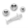 IBILI Emporte-Pièce avec Poussoir Coeur (x3)* Emporte Pièce - Découpoir Pâtisserie