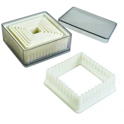IBILI Emporte-Pièce Carré Cannelé Polyglass (x9)* Emporte Pièce - Découpoir Pâtisserie