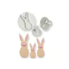 PME Emporte-Pièces avec Poussoir Famille Lapin (x3)* Emporte Pièce - Découpoir Pâtisserie